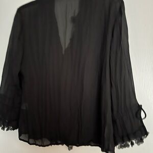 Jaipur Black Sheer Blouse